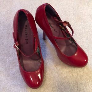 Madden Girl Red Heels